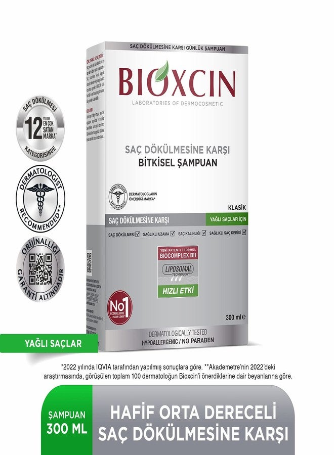 Bioxcin Shampoo against hair loss for oily hair (300 ml) - vegetable anti-fat shampoo with Biocomplex B11 & liposomes for thicker hair & less hair loss' - Image 4