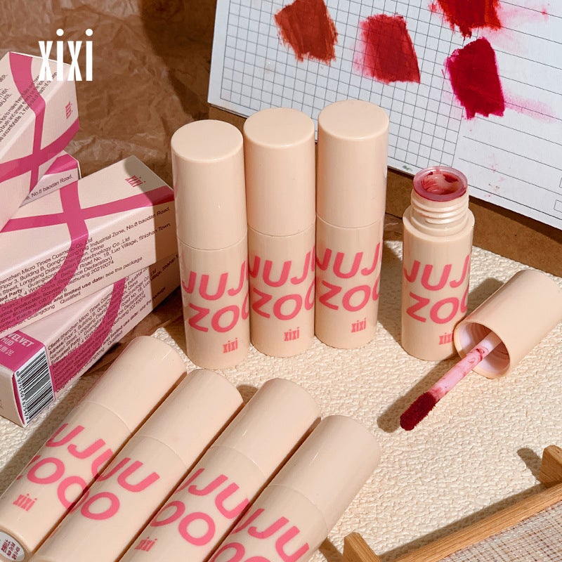 Xixi Mousse Velvet Natural Matte Lip Mud Does Not Show Lip Lines Whitening Lip Gloss Affordable Price For Student Girls - Image 2