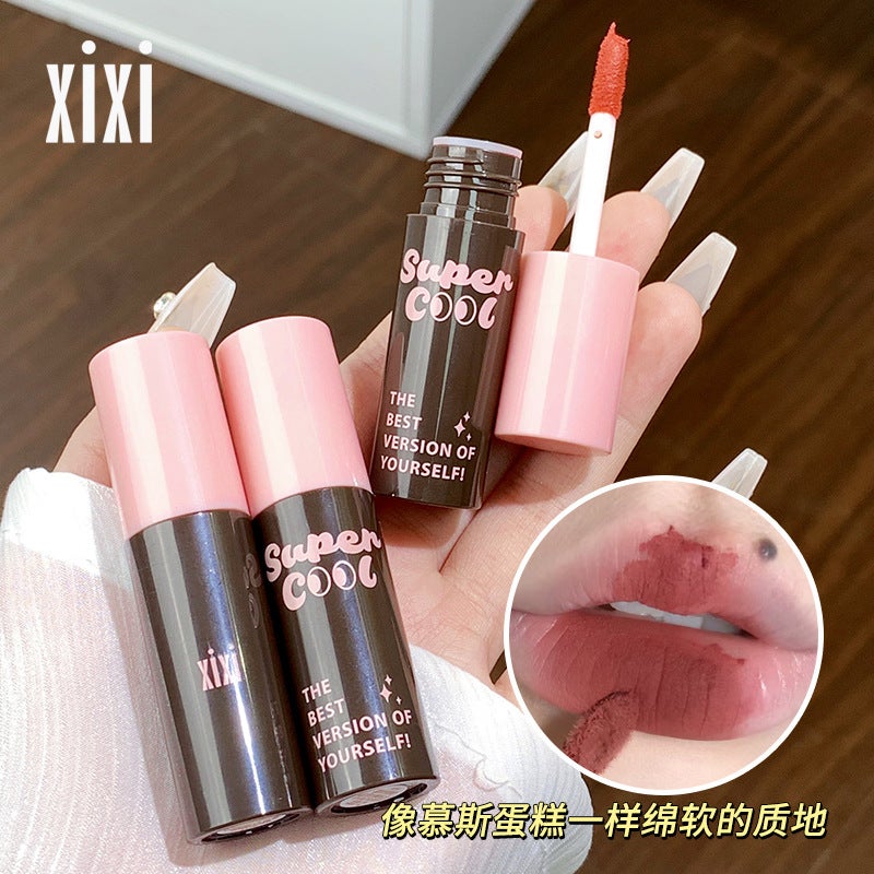 Xixi Mousse Velvet Natural Matte Lip Mud Does Not Show Lip Lines Whitening Lip Gloss Affordable Price For Student Girls - Image 5