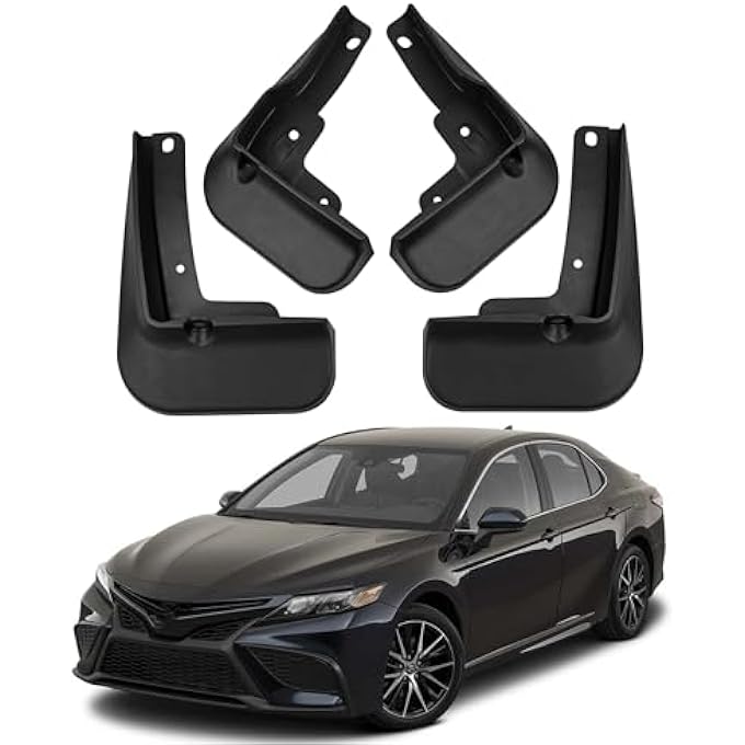 ريحني لإكسسوارات كامري Se Xse Sport 20182022 2023 واقي رذاذ الطين وواقي الرفارف الخارجي، واقي الطين 4 قطع لكاميرا كامري Se Xse Sport ذات غطاء الطين - Image 2