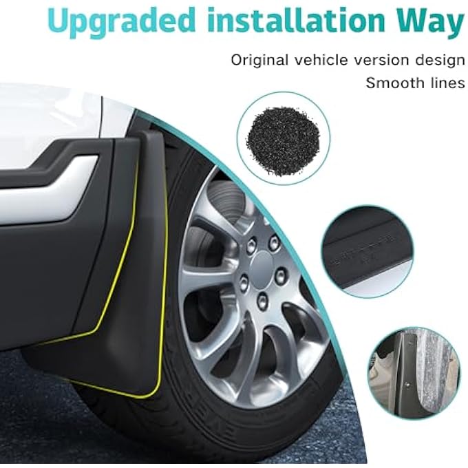 ريحني لإكسسوارات كامري Se Xse Sport 20182022 2023 واقي رذاذ الطين وواقي الرفارف الخارجي، واقي الطين 4 قطع لكاميرا كامري Se Xse Sport ذات غطاء الطين - Image 3