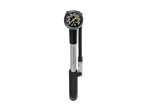 Topeak 360 PSI/24.8 Bar Pocket Shock DXG With Dial Gauge , Black/Silver - Image 1