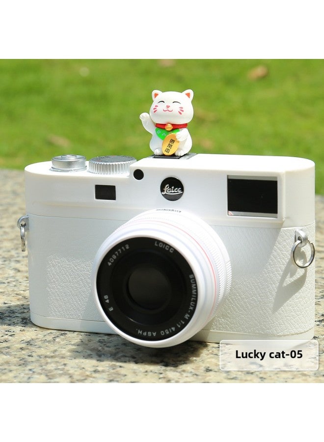JN Design Creative Cartoon Photography Cat SLR Camera Hot Boot Cover For Canon Sony Nikon Fuji Micro-Color:Luckcat -05 - Image 1