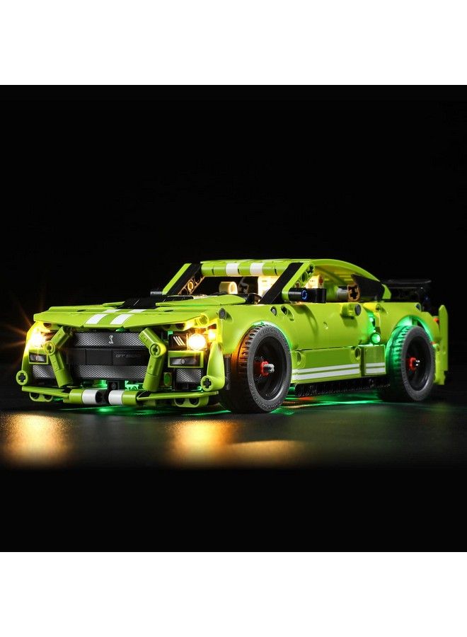 BRIKSMAX مجموعة إضاءة LED لسيارة فورد موستانج شيلبي GT500 متوافقة مع نموذج كتل البناء ليغو 42138 لا تشمل مجموعة ليغو - Image 1