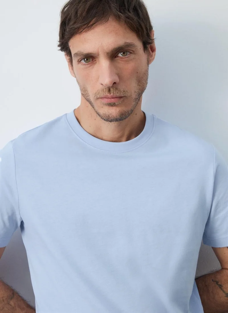 Mango Man 100% cotton slim-fit t-shirt