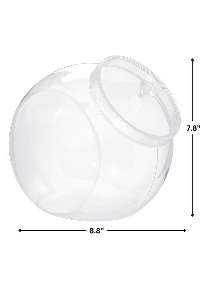 Amscan Durable Clear Plastic Jar with lid 80 Oz | 1 Pc - Image 2