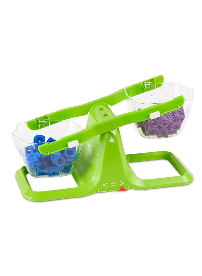 ليرننج ريسورسز موازين دلو قابلة للتركيب من Learning Resources (مجموعة من 4)، ميزان رياضيات تفاعلي لتعلم الوزن والحجم والتكافؤ، مثالي للأطفال من سن 3 سنوات فما فوق - Image 3