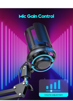 Spark USB Microphone for PC Gaming, Streaming, Podcasting, Recording, Desktop Condenser Microphone for PC on Mac/PS4/PS5, with RGB Control  - Image 5