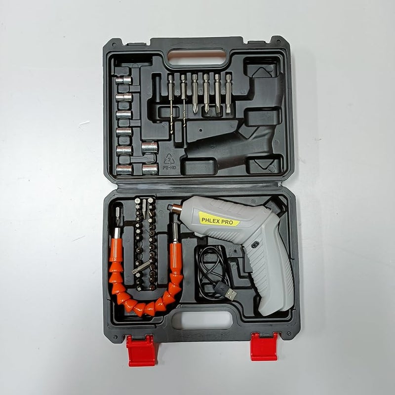 Phlex Pro 3 6V مفك براغي كهربائي لاسلكي قابل لإعادة الشحن مع ضوء LED وعزم دوران 3.5 نيوتن متر - Image 5