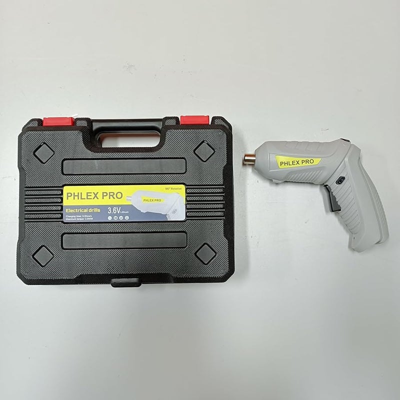 Phlex Pro 3 6V مفك براغي كهربائي لاسلكي قابل لإعادة الشحن مع ضوء LED وعزم دوران 3.5 نيوتن متر - Image 4