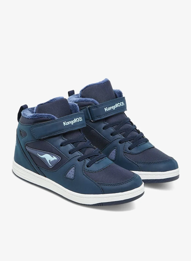 kangaROOS Women's Panelled High Top Shoes with Hook and Loop Closure