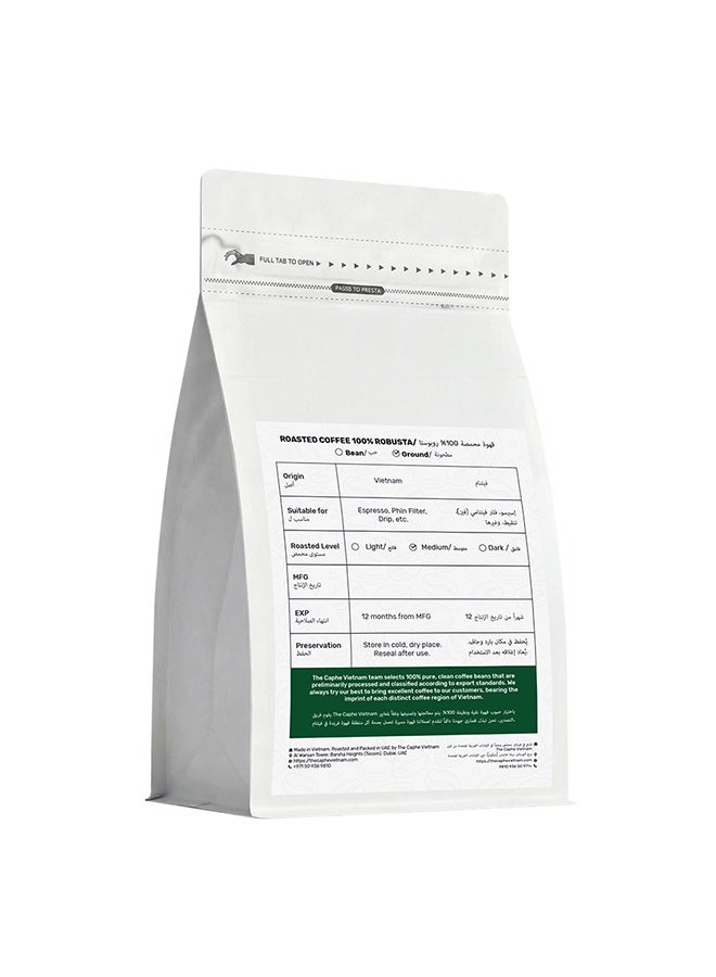 The Caphe Vietnam Robusta Coffee – Yellow Process (Single Origin, Ground) 250g | Medium Roast, Bold & Full-Bodied, Freshly Roasted in Dubai - Image 2