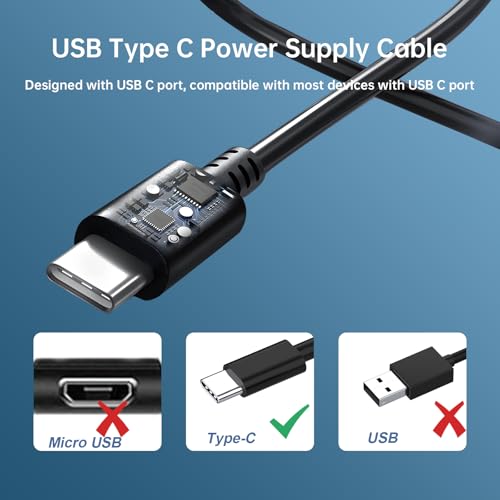 LJO-EEIH 5V 2A USB C Power Adapter Compatible with Beats Flex Headphones, Beats Studio 3, JBL Charge 4, JBL Charge 5, JBL Pulse 4, JBL Flip 5, Flip 6, JR POP, Endurance Peak 2 Charger Cord - Image 2