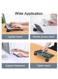 KASTWAVE Laptop Cooling Stand Small Universal Invisible Cooler Ball Portable Magnetic Tilting Holder Foot for MacBook Computer Notebook Keyboard and Tablet PC  - Image 4