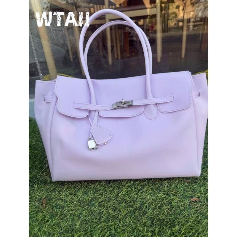 Jelly Bag 2026 Summer Commute Tote Bag Fashion Large Capacity Shoulder Bag for Women - Image 2