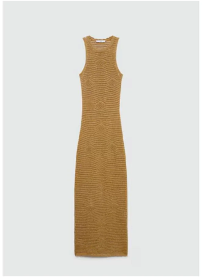 MANGO Openwork Lurex Dress