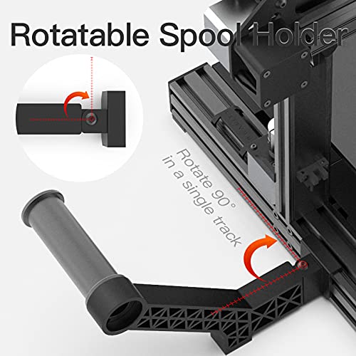 POLISI3D Original Upgrade Rotatable Filament Holder Mount Spool Bracket Compatible with Creality Ender 3 V2 Ender3 Pro/Max, CR-6 SE/Max, CR-10 MAX/AC Vyper/Kobra 3D Printer - Image 2