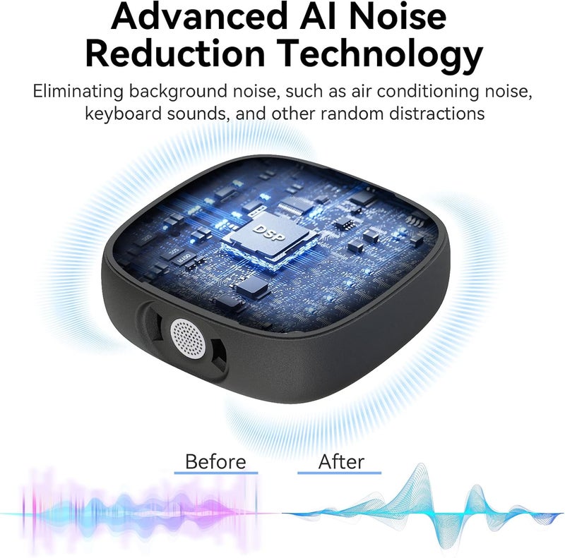 AIRHUG ميكروفون AIRHUG للمؤتمرات عبر USB، تشغيل فوري لمؤتمرات الفيديو والألعاب والفصول الدراسية عبر الإنترنت، متوافق مع Windows وMacOS - Image 5