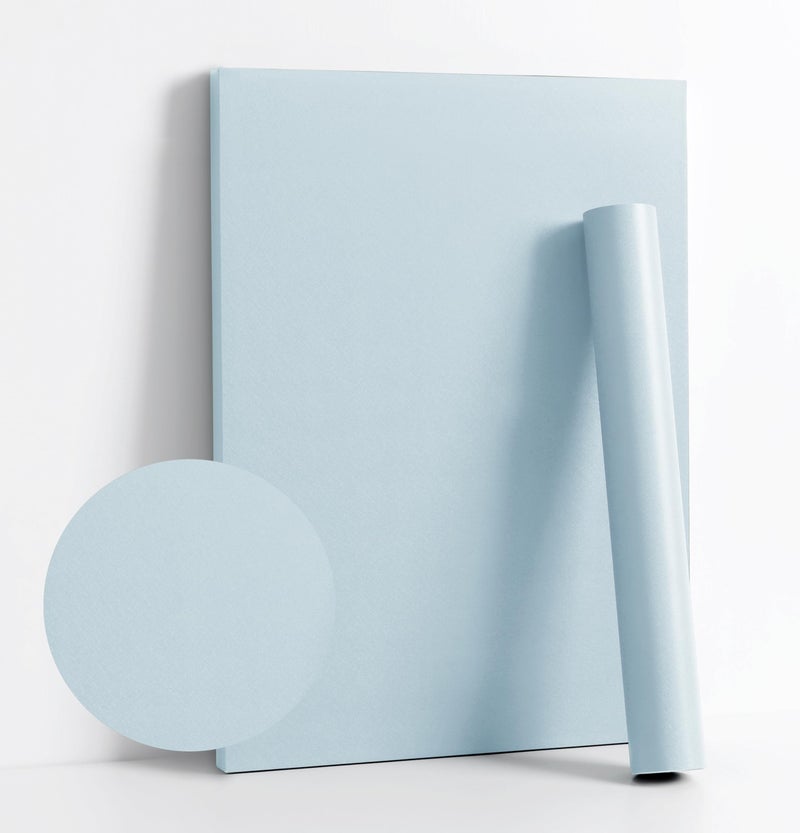 Dimoon 787x177 Blue Peel and Stick Wallpaper Contact Paper Modern Self Adhesive Wall Paper Removable Renter Friendly Textured Solid Color Shelf Cabinet Vinyl Roll 787x177Light Blue