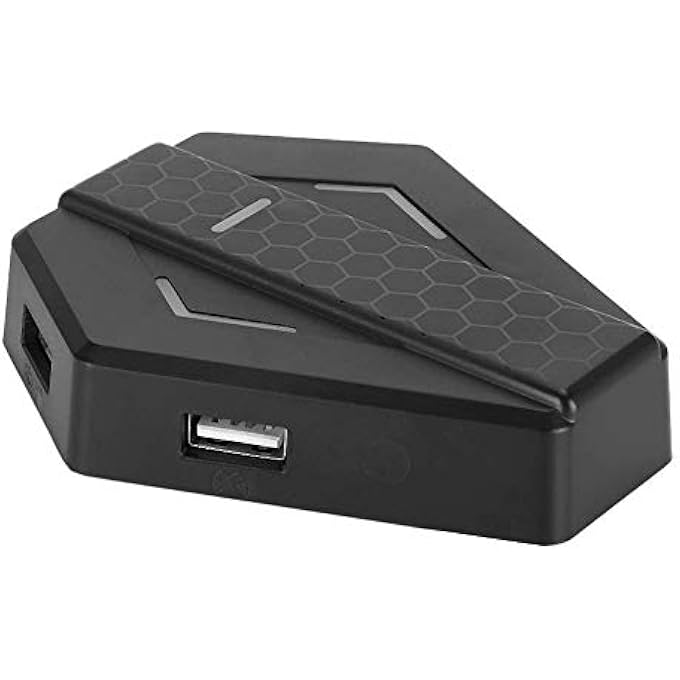 rayihni USB KEYBOARD AND MOUSE ADAPTER CONVERTER FOR X-360/X-1/FOR PS3/FOR PS4/FOR N-SWITCH GAME CONSOLE GAMEPAD(BLACK) - Image 1