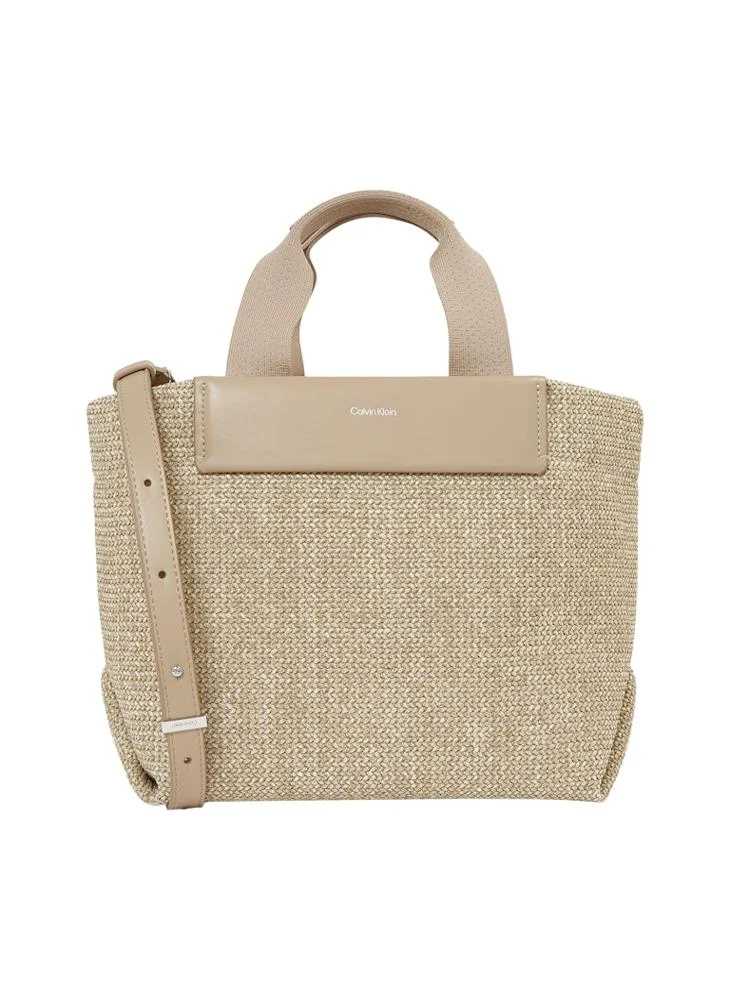 كالفن كلاين Raffia Small Tote