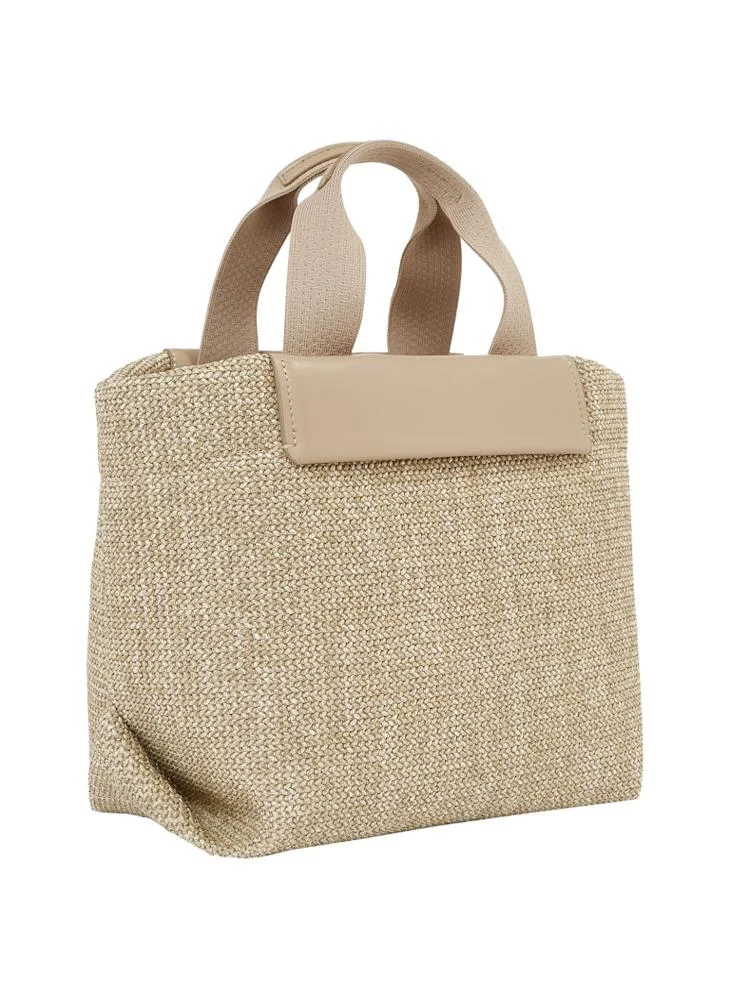 CALVIN KLEIN Raffia Small Tote