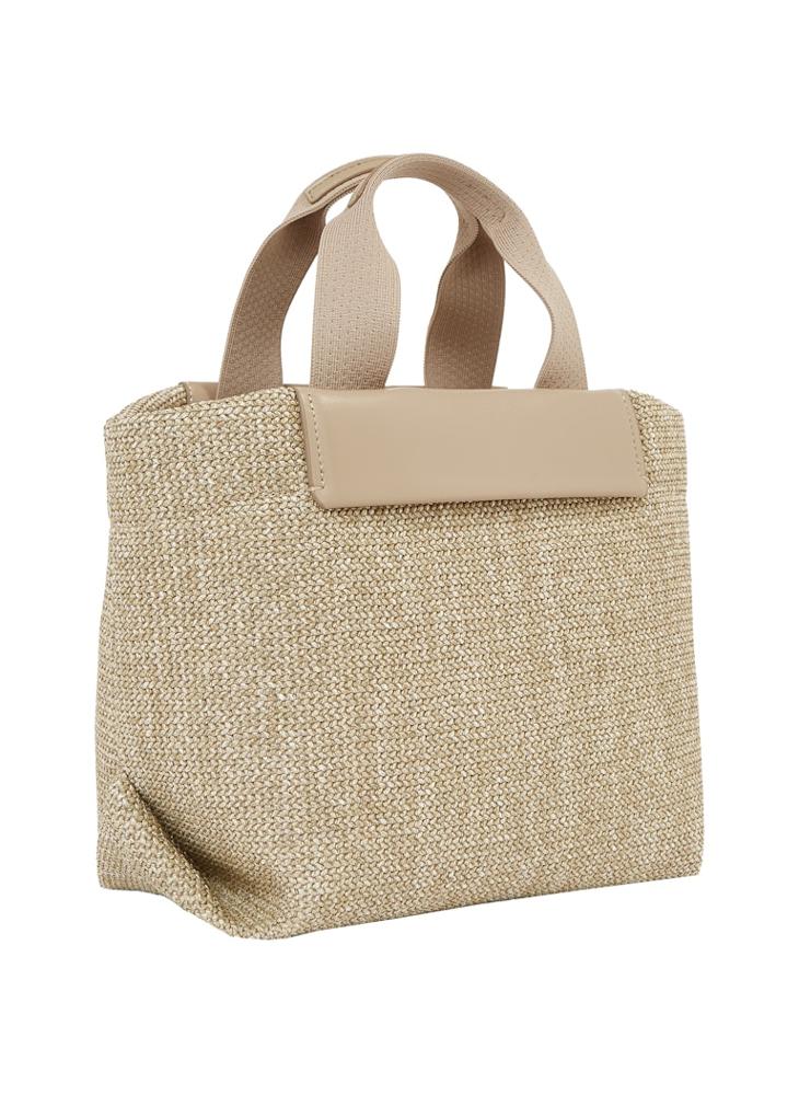 CALVIN KLEIN RAFFIA SMALL CROSSBODY TOTE BAG  - Image 2