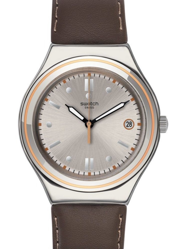 Swatch Unisex Vintage Hour Quartz Movement Water Resistant Wrist Watch - 43 Mm - Image 1