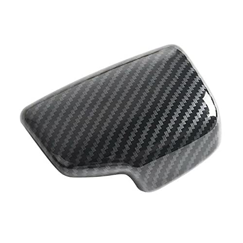TOTMOX Car Gear Shift Knob Cover Trim Protector Cap Carbon Fiber Interior Gear Shift Knob Cover Trim Compatible with Audi A4 B9 A5 S4 B9 S5 Q5 SQ5 Q5SQ5 Sportback Q7 - Image 1