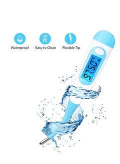 Easy@Home Digital Basal Thermometer With Blue Backlight LCD, 1/100Th Degree High Precision And Memory Recall, Not Bluetooth Enabled, Upgraded Ebt-100  - Image 2