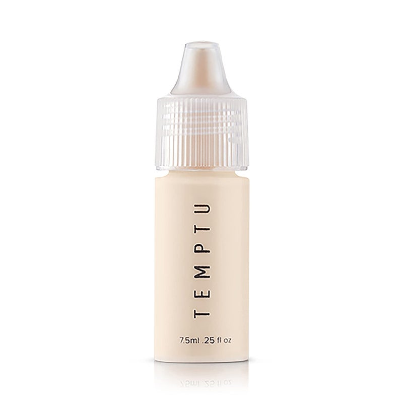TEMPTU S/B Silicone-Based Airbrush Foundation: Professional Long-Wear Liquid Makeup, Sheer To Full Coverage For A Hydrated, Healthy-Looking Glow & Luminous, Dewy Finish On All Skin Types, 001 Porcelain, 0.25 Fl Oz - Image 1