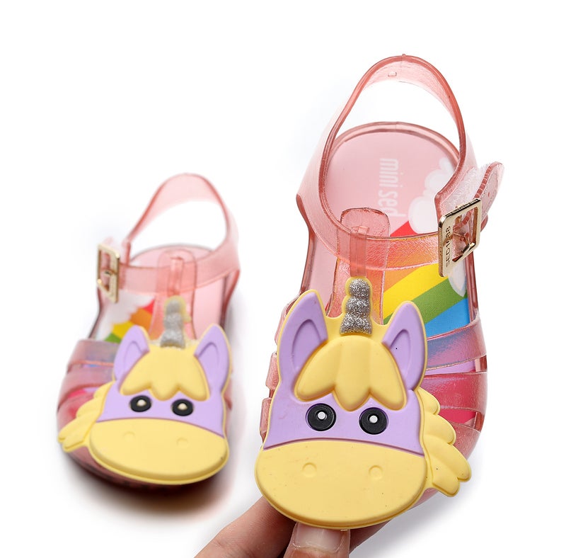 Strict Selection of Children''s Shoes meliss * Jelly Shoes Sandals Little Ma Bao Woven Sandals Student Shoes Casual Shoes Korean Style Sandals - Image 4