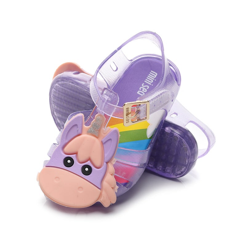 Strict Selection of Children''s Shoes meliss * Jelly Shoes Sandals Little Ma Bao Woven Sandals Student Shoes Casual Shoes Korean Style Sandals - Image 2