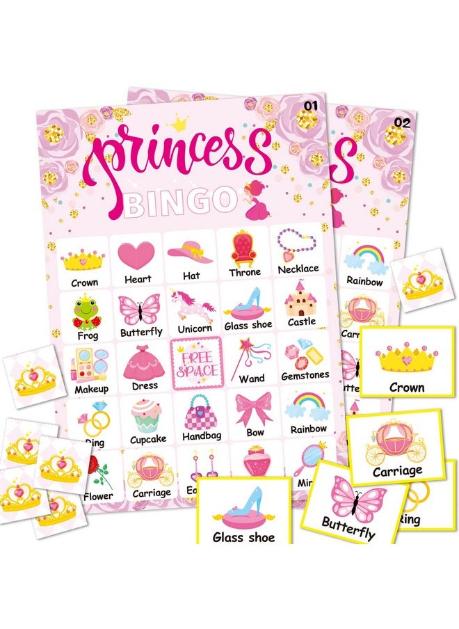 Pink Princess Bingo Game 24 Players Princess Bingo Games Cards For Tea Party Decorations Princess Birthday Family Holiday Party Supplies School Activities Bridal Shower Wedding Party Favors - pzsku/Z14646E4332B09AFF9BDBZ/45/_/1732788272/93e2deb9-5c47-4f67-ab22-f2e4dad78a54