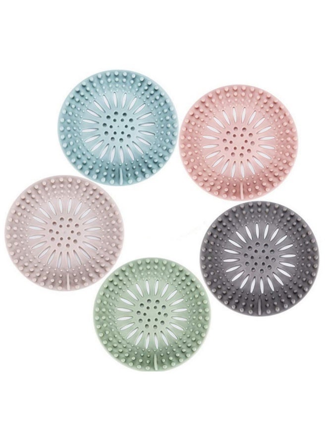 5 Pcs Bathroom Sink Drain Strainers, Hair Catcher Shower Drain Covers Protector - Image 1