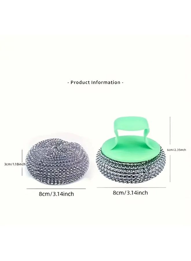 4 PCS Stainless Steel Wire Scrub Balls For Kitchen Dish Pot Sink Cleaning - Image 3