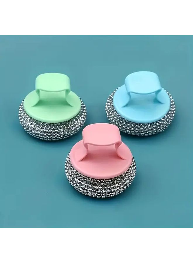 4 PCS Stainless Steel Wire Scrub Balls For Kitchen Dish Pot Sink Cleaning - Image 1