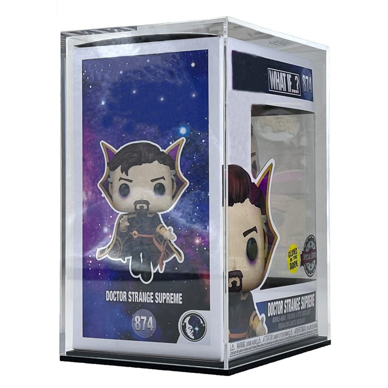 HEMYLU Clear Acrylic Pop Protector Compatible with Funko POP 4 Inch Figurine Dustproof Acrylic Display Case for Exclusive Collectible Vinyl Figures