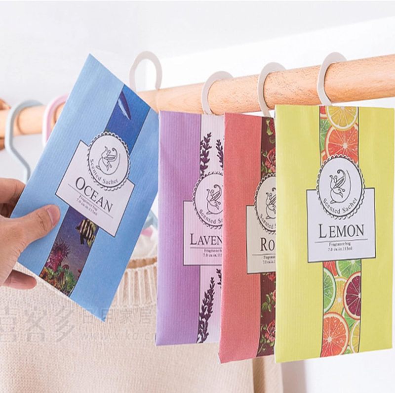 Laundry Freshener Sachets 20 Pcs Long-lasting Natural Scent - Odour-eliminating Hanging Bags for Wardrobes Shoe Cabinets Car Interiors Under Beds - Image 4