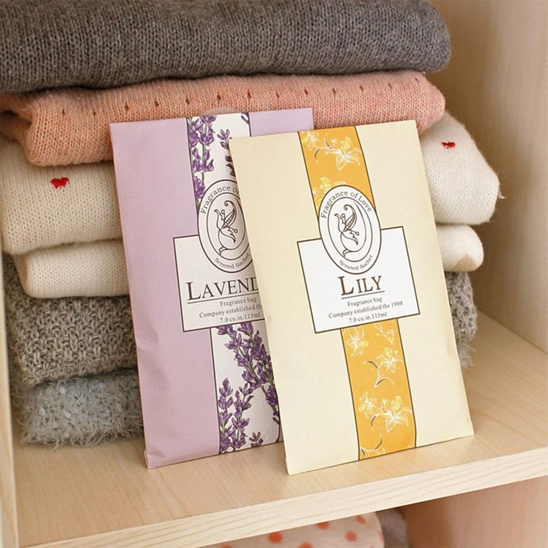 Laundry Freshener Sachets 20 Pcs Long-lasting Natural Scent - Odour-eliminating Hanging Bags for Wardrobes Shoe Cabinets Car Interiors Under Beds - Image 3