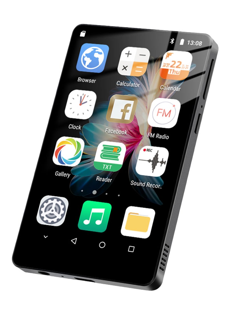 4.0″ WiFi Android MP5 Music Player with App Download – Full-Touch MP3/MP4 Portable HiFi Bluetooth Player, TF Card Expandable  - Image 1