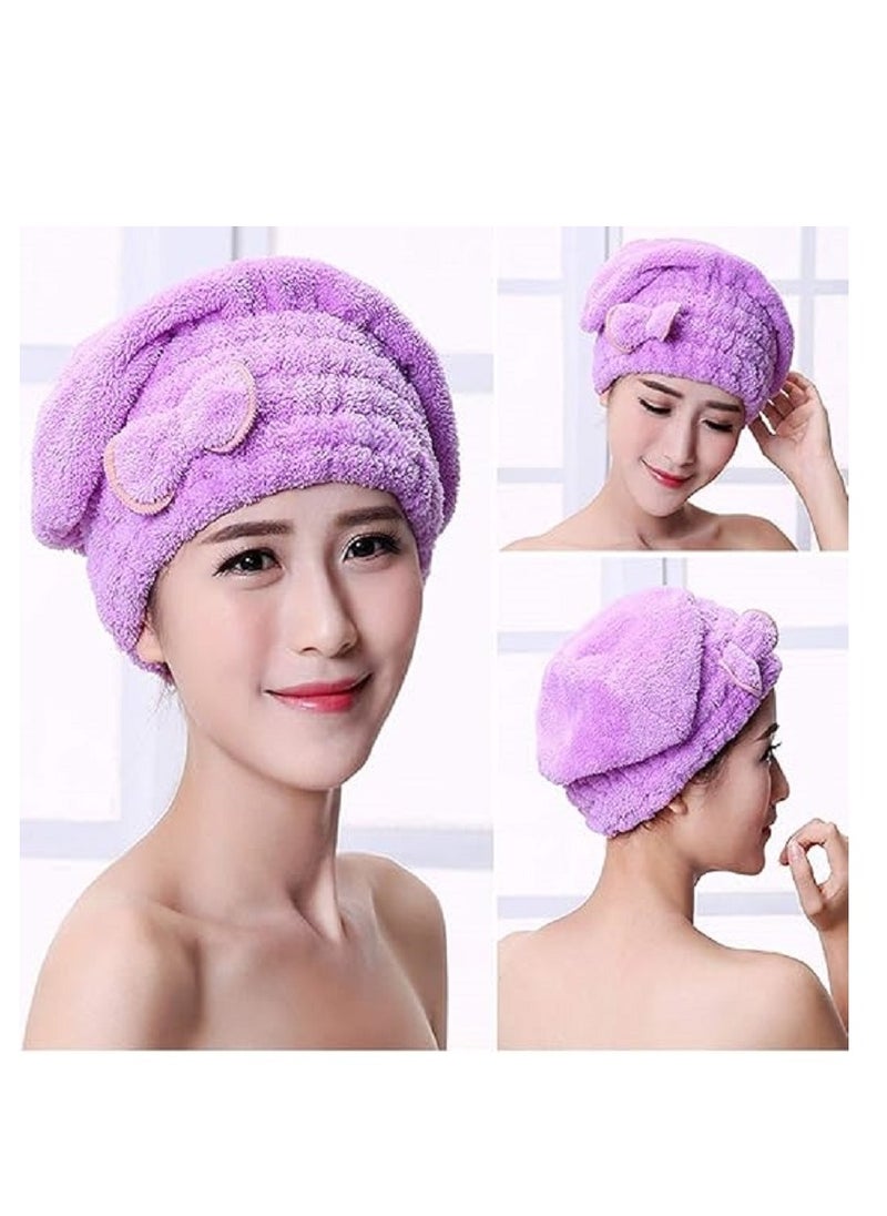 Generic - Hair Drying Cap, Super Absorbent Microfiber Towel (Assorted Colors) - Image 1