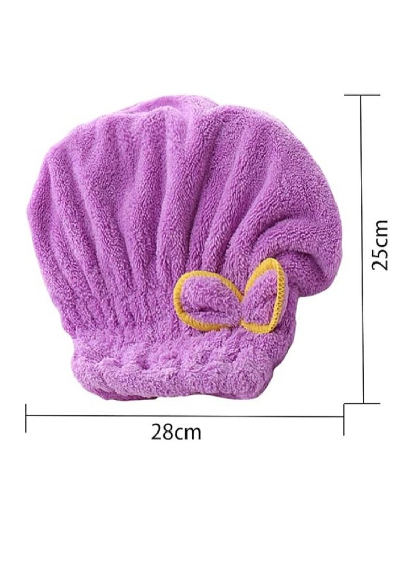 Generic - Hair Drying Cap, Super Absorbent Microfiber Towel (Assorted Colors) - Image 1