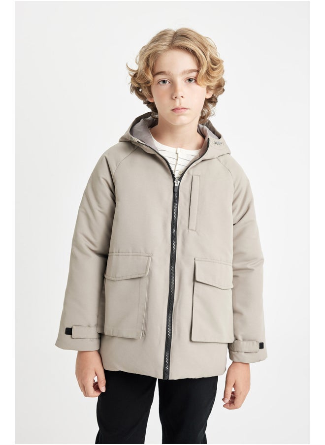 DeFacto Boy Regular Fit Hooded Long Sleeve Raincoat  - Image 1