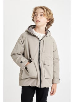 DeFacto Boy Regular Fit Hooded Long Sleeve Raincoat  - Image 4