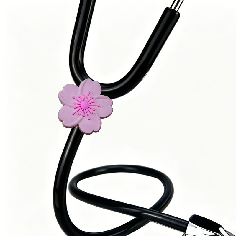 Set of 10 Romantic Cherry Blossom Stethoscope ID Tags for Nurses - Image 4