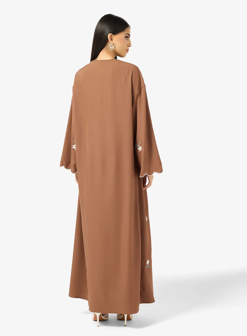 Khizana Floral Embroidered Abaya