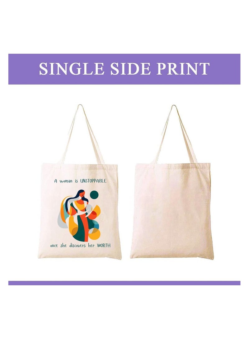 PRINTSHOP4ME International Women’s Day Cotton Bag-Eco-Friendly,Durable,Reusable Tote|Use For Gifts And Daily Essentials. - Image 2