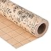 Ulmasinn Kraft Floral Wrapping Paper Roll 17 Inches x 33 Feet Vintage Black Floral Design with Cut Lines for Upscale Gifts BirthdayValentines Day Wedding Mothers Day Valentines Day - Image 1