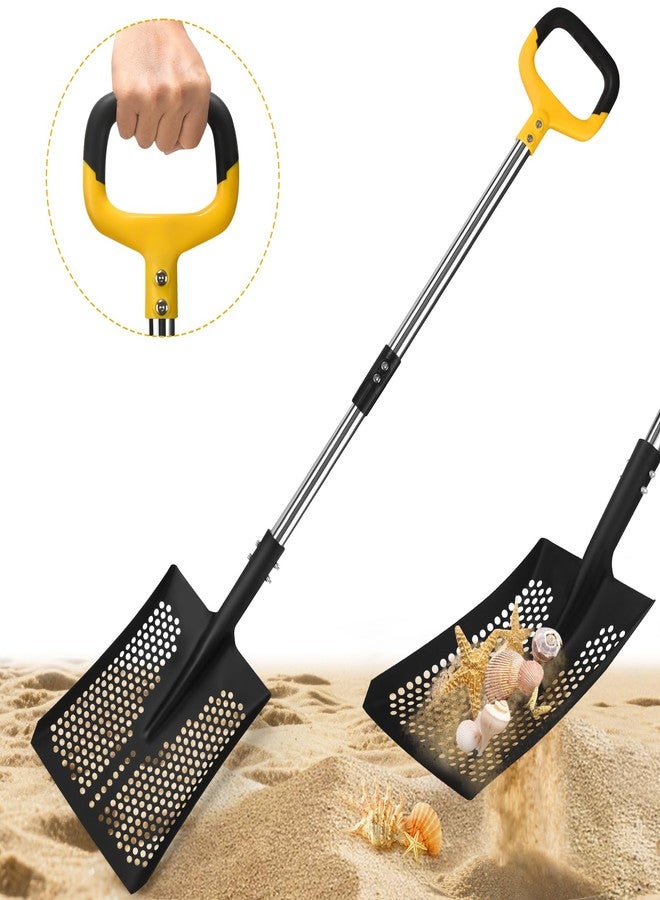 AugFir Sand Sifter Shovel, Long Lightweight Chicken Coop Scooper, Sifting Shovel for Sand Sifter, Farm Goat Stall Poop Cleaning - Image 1